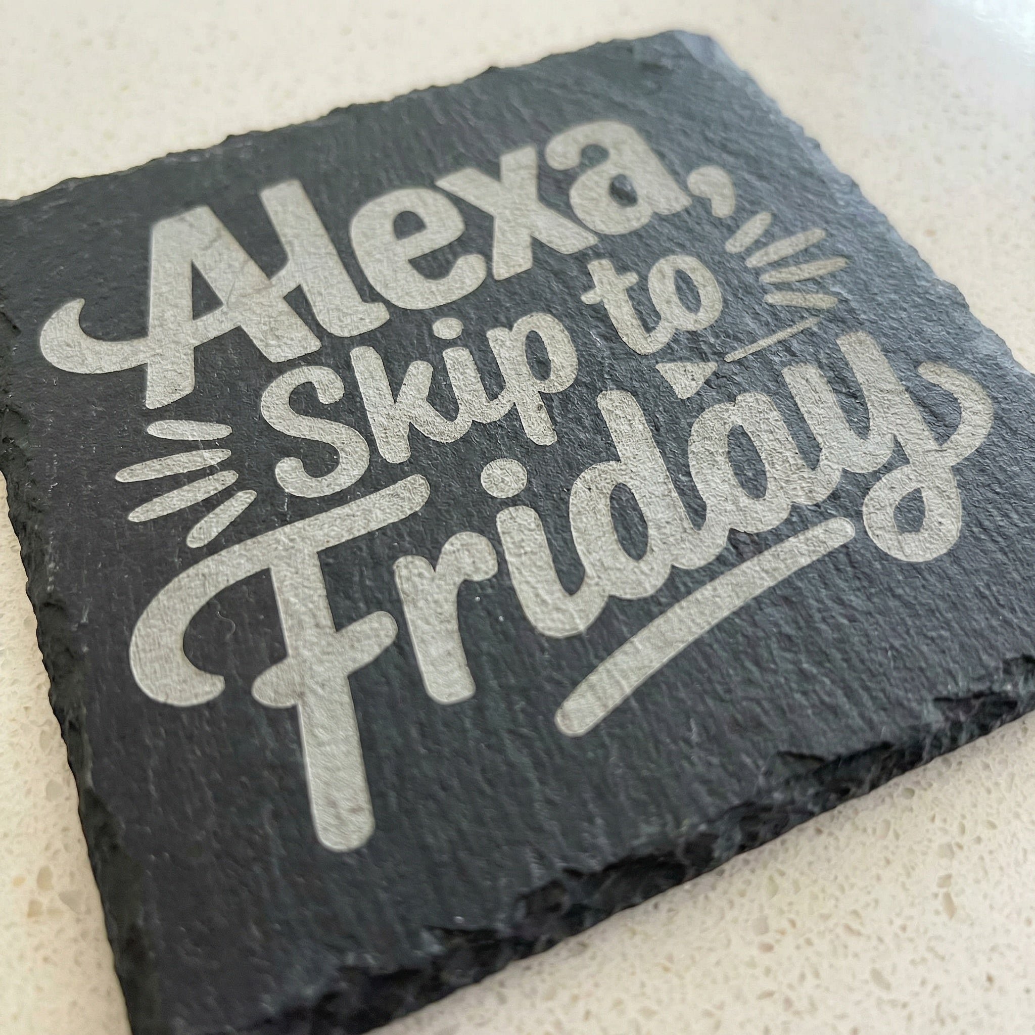 The Candid Collection | Witty Statement Slate Coaster Set